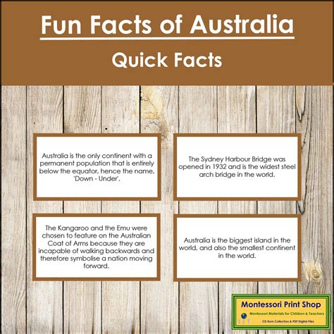 Fun Facts of Australia (color borders) | Made By Teachers