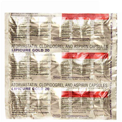 Lipicure Gold 20 Capsule 15's Price, Uses, Side Effects, Composition ...