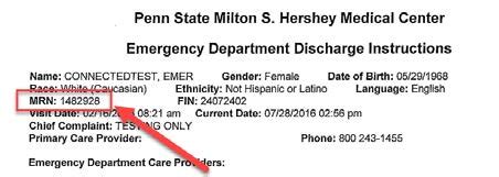 How To Find Your Medical Record Number (MRN) | Penn State Health