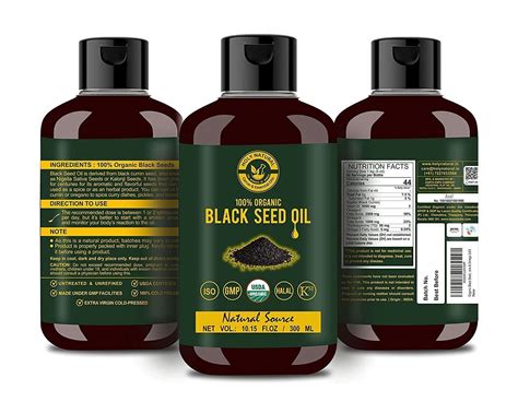 100% Pure Virgin CERTIFED Organic Black Seed Oil Edible Cold Pressed ...