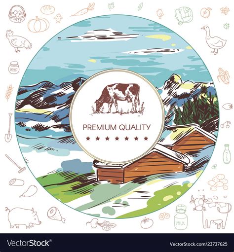 Image result for Farm Round Vector Design