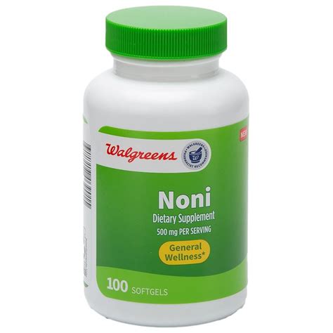 Walgreens Noni Fruit Supplement 500mg Softgels (50 days) | Walgreens