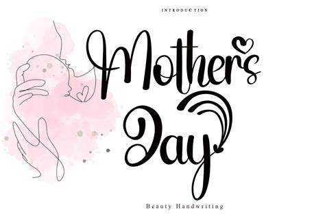 Mothers Day Font by pinkmeca · Creative Fabrica