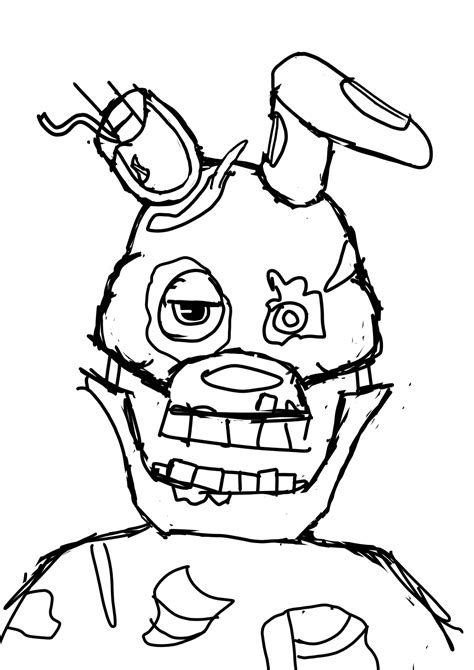 Image result for F-NaF Spring Trap Simple Drawing