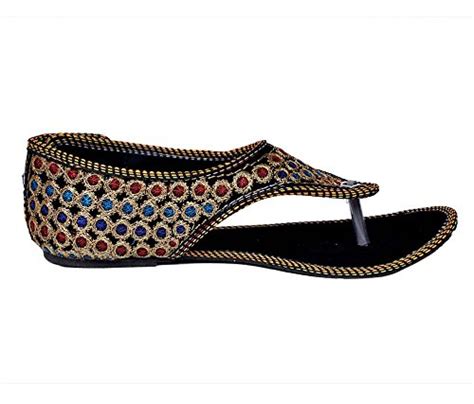 Indcrown Rajasthani Ethnic Women's chappal (4) : Amazon.in: Fashion
