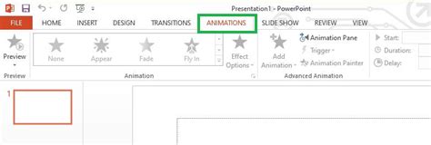 Image result for PowerPoint Animation Tab