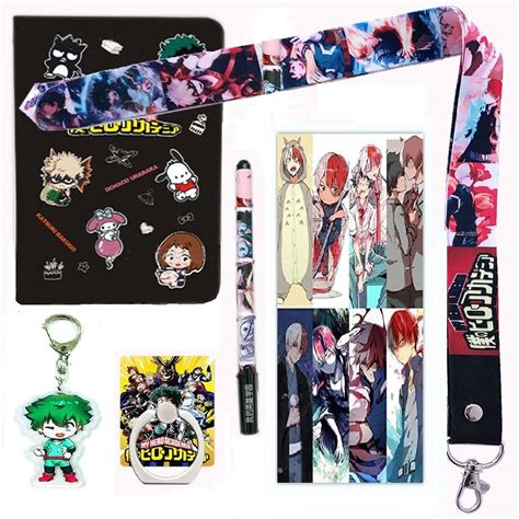 My Hero Academia Notebook Gift Set - 1 MHA Notebook, 36 Bookmark, 1 Pen ...