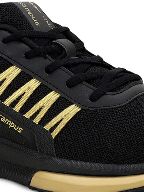 Buy Running Shoes For Men: Brazil-Pro-Blk-Golden | Campus Shoes