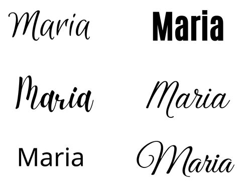 Maria Name In Cursive