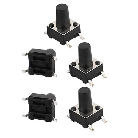 Generic 5Pcs 6 x 6 x 9mm Panel PCB Momentary Tactile Push Button Switch ...