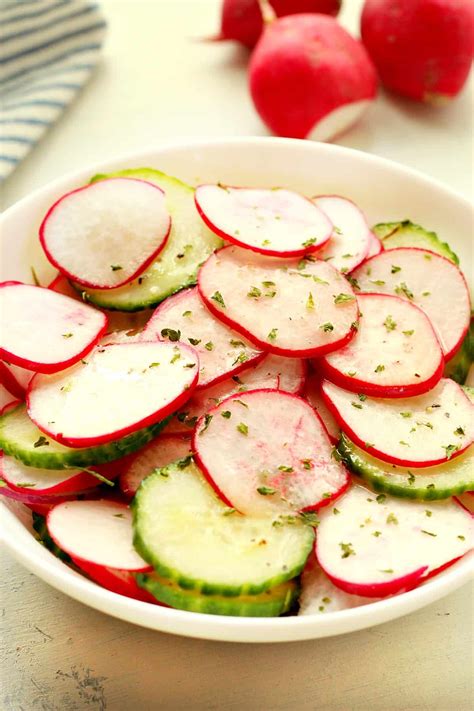 Quick Radish Salad - Crunchy Creamy Sweet