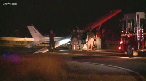 Plane crashes onto roadway in Broomfield | 9news.com