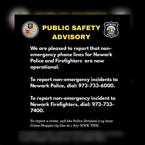 UPDATE - Newark Department of Public Safety Provides Non-Emergency ...