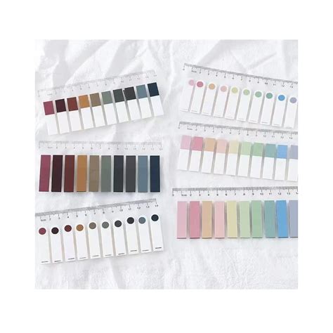 Buy 1200PCS Sticky Tabs Morandi Color Writable Repositionable Page ...