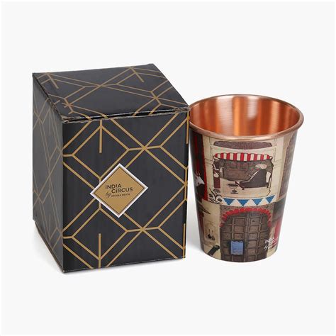 Buy INDIA CIRCUS Printed Doors Of Mystical Wonder Small Copper Tumbler ...