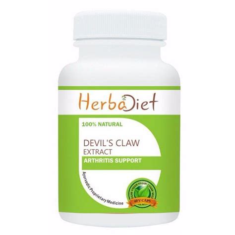 Devil's Claw Extract Capsules 10:1 STRONG Effective Joint Pain Relief ...