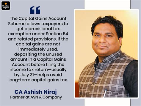 capital gains account scheme save tax defer capital gains
