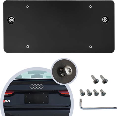 Rear Bumper License Plate Bracket for Audi A5 S5 RS5 2008-2025, Plate Holder Set w 8 Unique ...