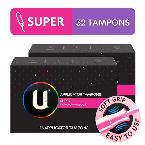 Kotex Tampons by U 16 Tampons X 2 Packs 32 Tampons | Shopee Philippines