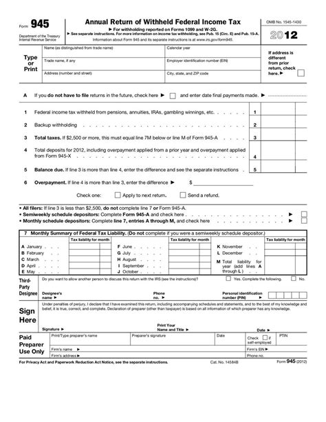 Image result for Form 8945