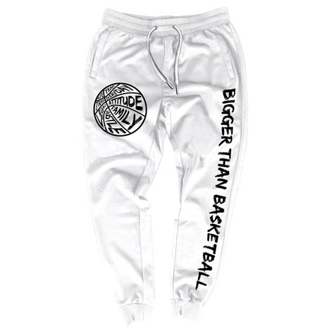 Bigger Than Basketball - Joggers - White