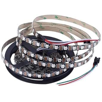 Pixel Sync WS2812B 5m Individually Addressable LED Strip, 60 LEDs/m ...