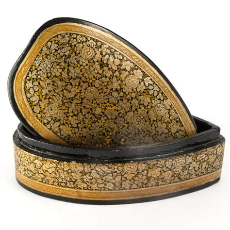 Buy Kashmiri paper mache box and plates online — TVAMI