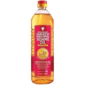 Sanjeevi Mara Chekku Gingelly/Sesame Oil for Cooking, Hair & Skin Care ...