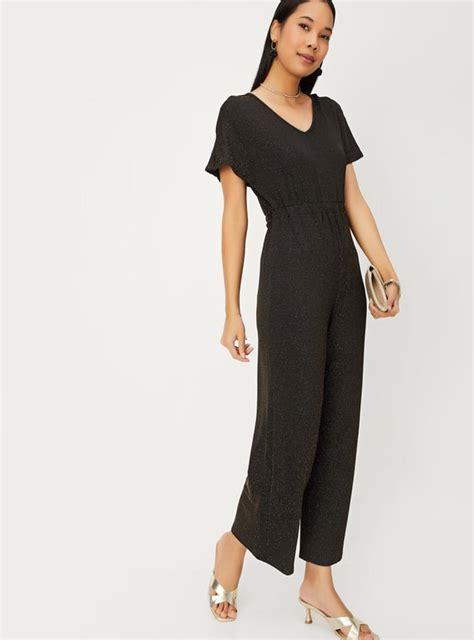 Buy Women Shimmer Knitted Jumpsuit Online at just Rs. 1599.0 ...