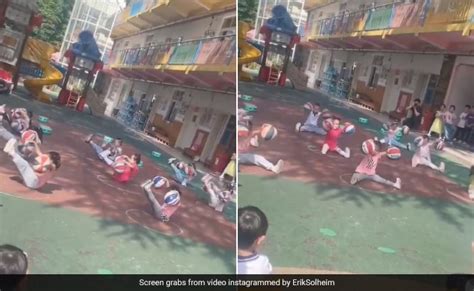 मशीन की स्पीड में एक्सरसाइज करते चीन के बच्चों का वीडियो वायरल, देखकर ...