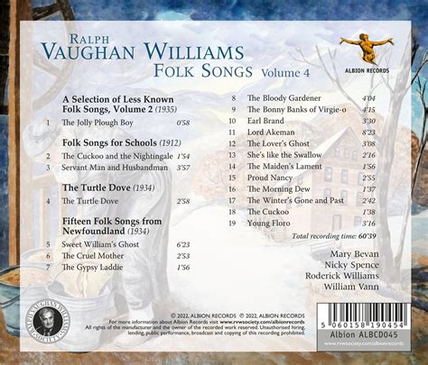 Ralph Vaughan Williams: Folk Songs Vol.4 (CD) – jpc.de