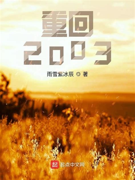 《重回2003》小说在线阅读-起点中文网