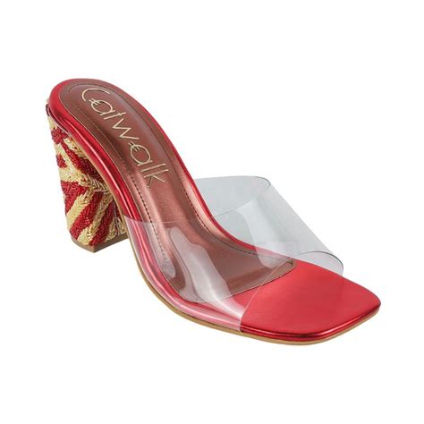 Buy Catwalk Red Causal Women Sandal Heels Online