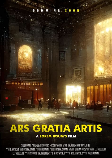 Ars Gratia Artis | Movie Poster Design by LEVELUPPRODUCTION on DeviantArt