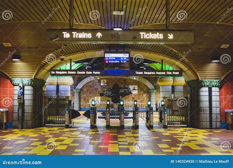 Los Angeles, California, USA - January 4, 2019: Metro Station Hollywood ...