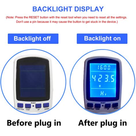 Snapklik.com : Upgraded Watt Power Meter Plug Home Electrical Usage Monitor Consumption, Energy ...