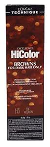Loreal Excellence Hicolor H05 Tube Soft Auburn 1.74 Ounce (51ml) (6 ...