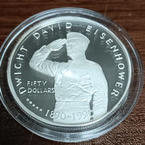 SWIGHT DAVID EISENHOWER $50 DOLLAR COIN | EstateSales.org