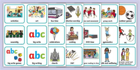 Editable KS1 Daily Routine Cards