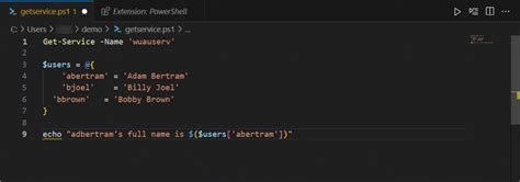 vs Code PowerShell 的图像结果