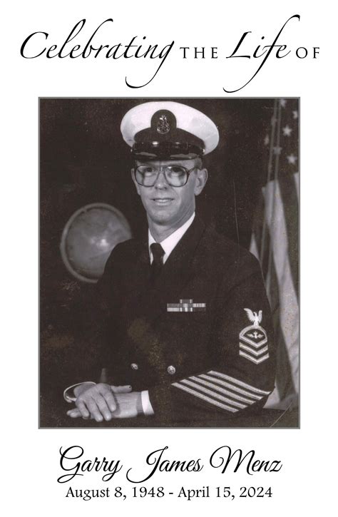 Garry Menz Obituary April 15, 2024 - Schoeneberger Funeral & Cremation ...