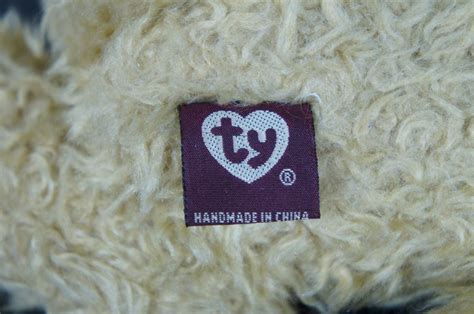 Vintage 1993 Ty Inc Jointed Teddy Bear Light Brown Curly Oakbrook 13"