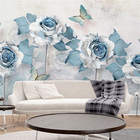Luxury Blue Rose Wallpaper – Transform Your Space Today! | The Seven ...