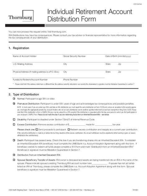 Fillable Online IRA Distribution Request Form - SpaceCraft Fax Email ...