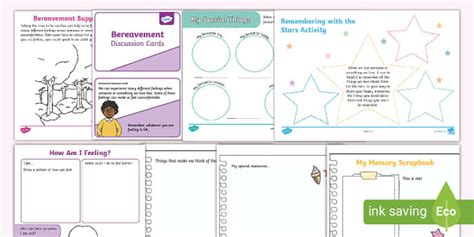 Bereavement EYFS Support Activity Pack