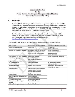 Fillable Online fs usda Forest Service Fire Program Management ...