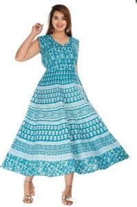 ANUNJA Women Gown Light Blue Dress - Buy ANUNJA Women Gown Light Blue ...