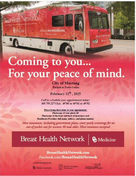 Mammogram Mobile, 1201 N Mustang Rd, Mustang, OK, United States ...