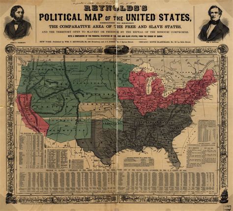 Political map of the United States, 1850. More old... - Maps on the Web