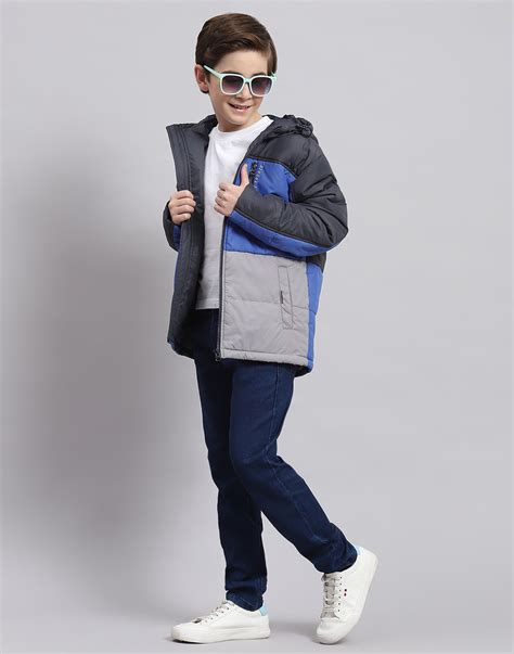 Buy Boys Navy Blue Solid Hooded Full Sleeve Boys Jacket Online in India ...